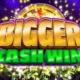Bigger Cash Win (Rival) slot logo with background