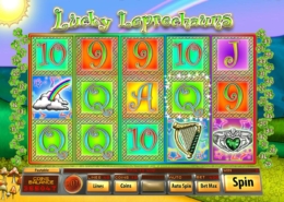Lucky Leprechauns slot gameplay screenshot