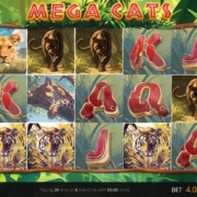 Mega Cats slot gameplay screenshot