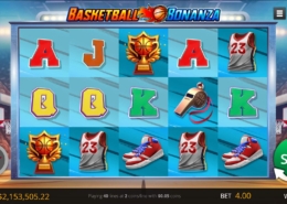 Basketball Bonanza slot game screenshot