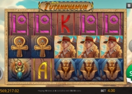 Book of Tutankhamun Slot Game Screen