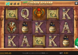 Cash Heist Golden Scarab slot game screenshot