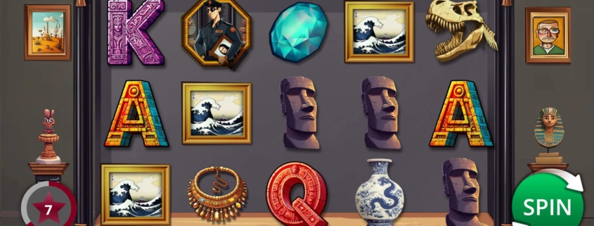 Cash Heist Museum Madness slot game screenshot