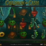 Cauldron Of Cash slot game interface