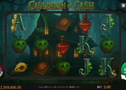 Cauldron Of Cash slot game interface
