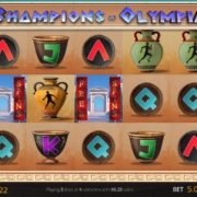 Champions Of Olympia slot game interface