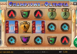 Champions Of Olympia slot game interface