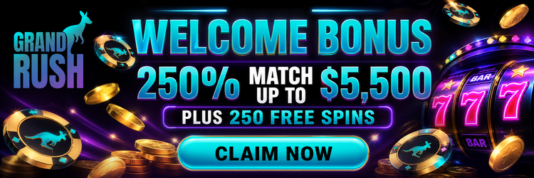 Welcome bonus 250% match up to $5,500 plus 250 free spins